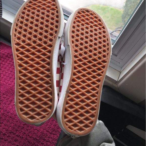 Red Checkered Vans - Picture 2 of 3